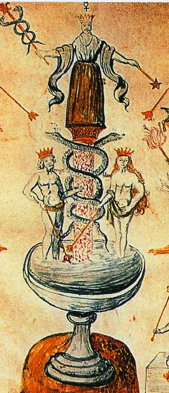 Man and woman creating from their union in alchemy