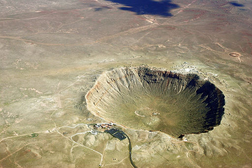 A large crater