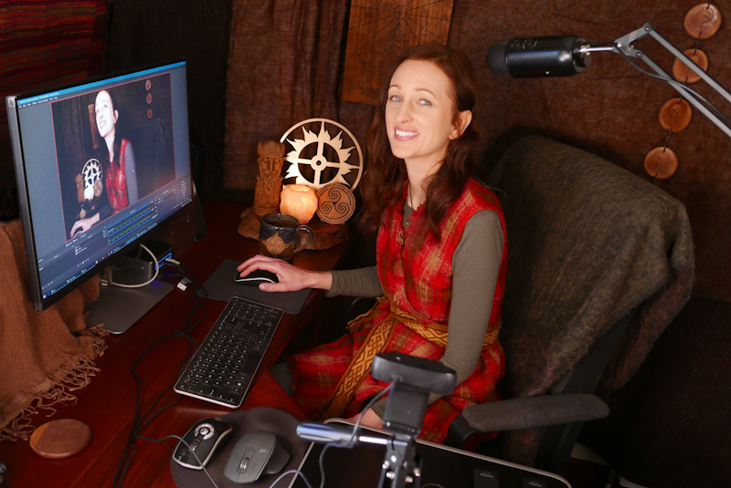Lara in her studio